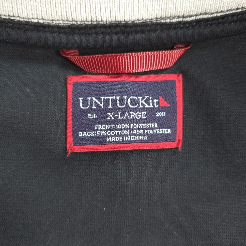 UNTUCKit Vest Mens XL Black Rebluo Quilted Full Zip Stand Collar Casual Outdoors - Picture 3 of 8